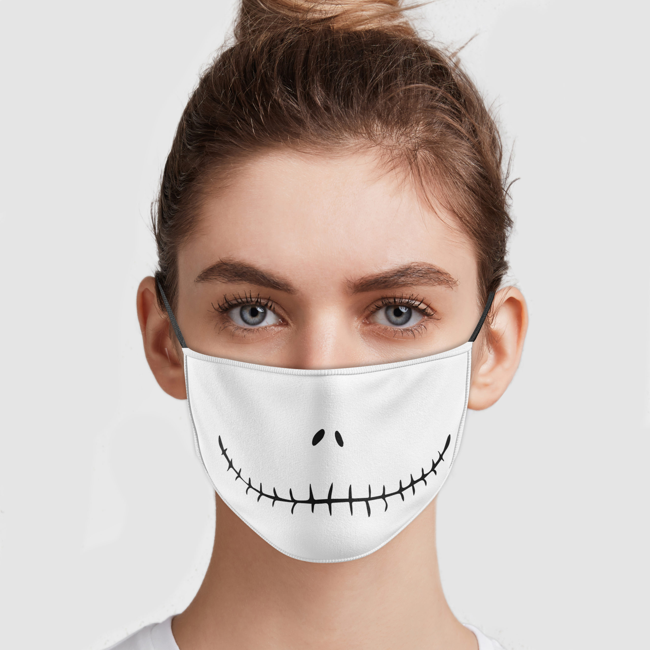 Egen smag Bonde Nightmare Before Christmas - Jack Skellington Face Mask | Allbluetees