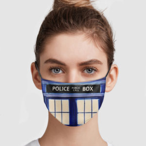 Police Public Call Box Face Mask
