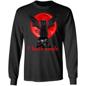 Black Cat Red Moon – I Hate People Shirt