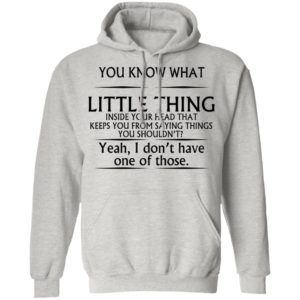 I Know What Little Thing Inside Your Head Shirt