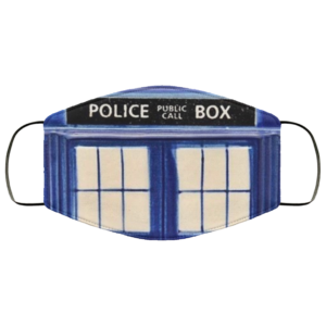 Police Public Call Box Face Mask