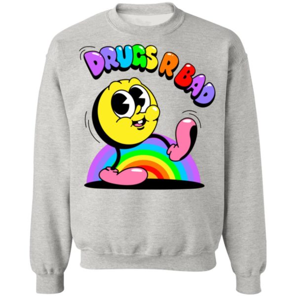 drugs r bad purple hoodie