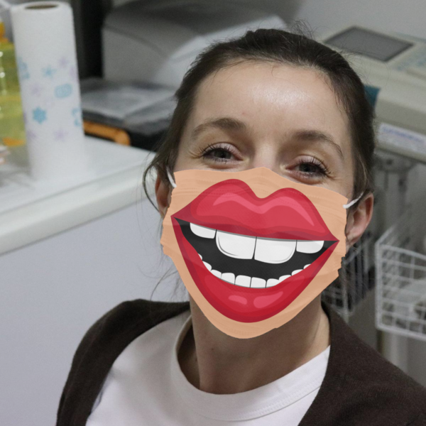 Smile Mouth Cloth Face Mask