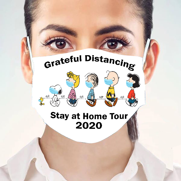 Snoopy – Grateful Distancing Stay At Home Tour 2020 Face Mask