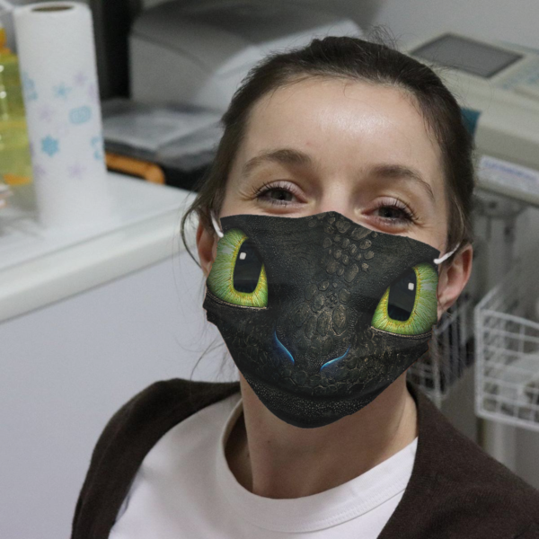 Toothless Face Cloth Face Mask