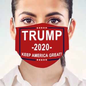 Trump 2020 Keep America Great Red Face Mask