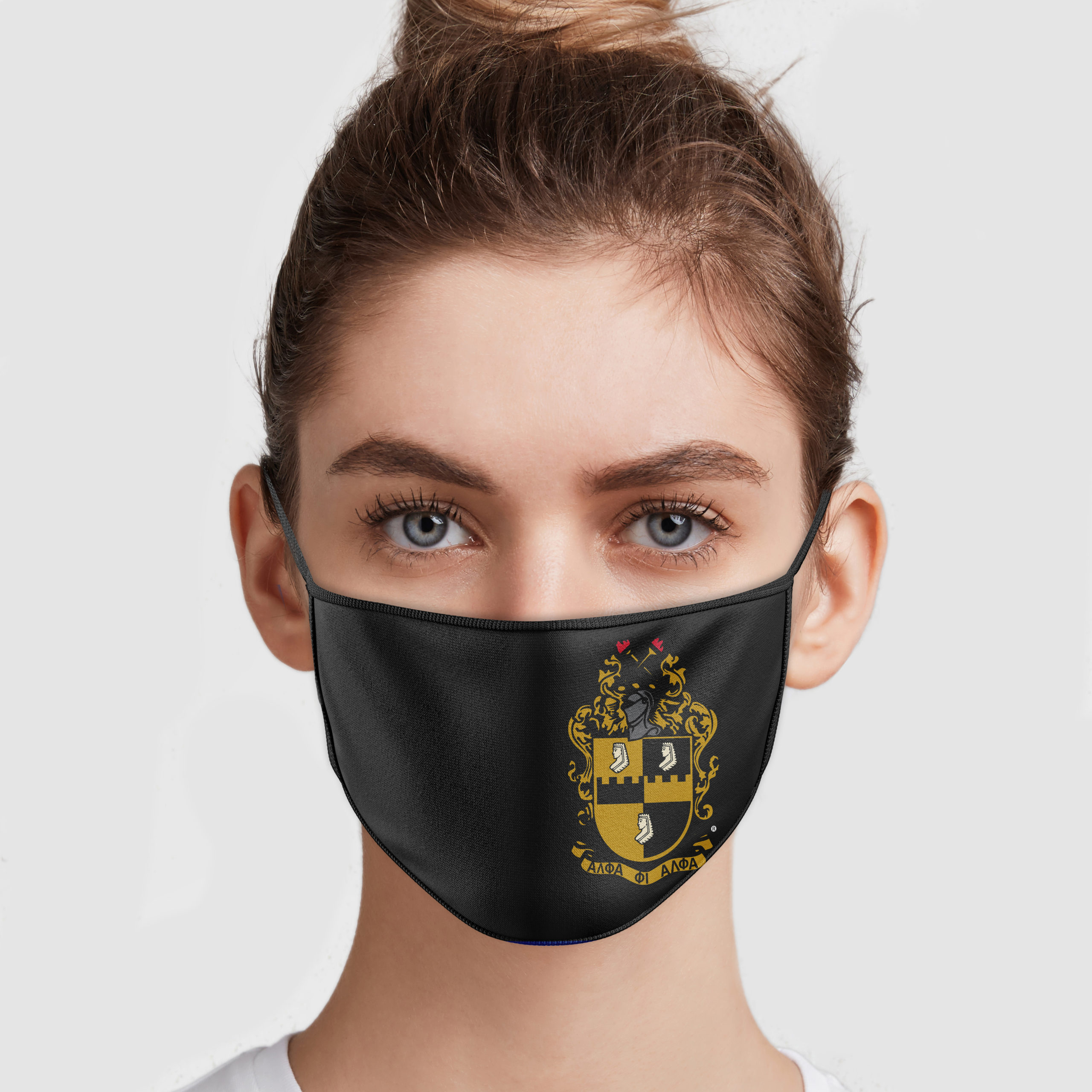 Alpha Phi Face Mask Coverlet - Sorority Mask - Custom Greek Face Mask -  DesignerGreek
