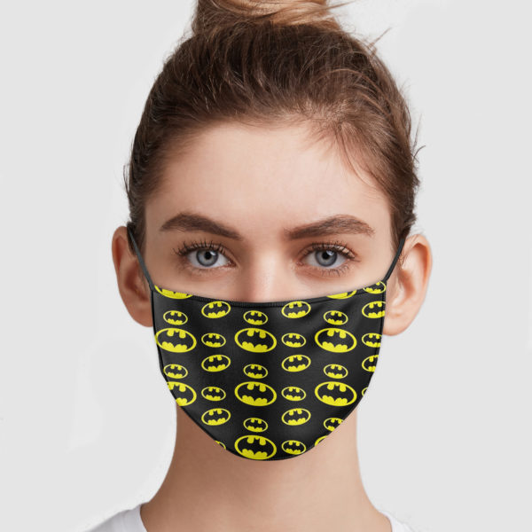 Batman Pattern Face Mask