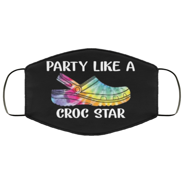 Party Like A Croc Star Face Mask
