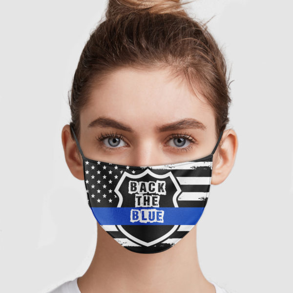 Back The Blue Cloth Face Mask
