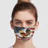 Chicken America Flag Face Mask