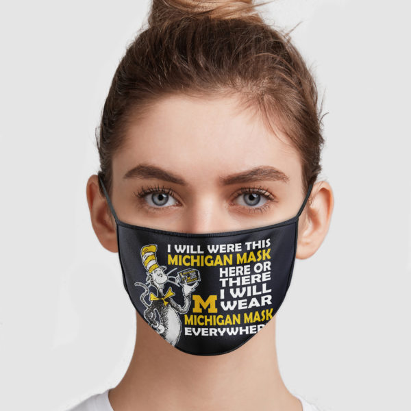 Dr Deuss – Michigan Wolverines I Will Wear Michigan Mask Everywhere Face Mask