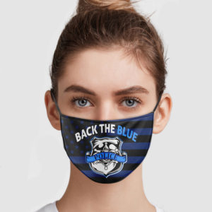 Police Back The Blue Face Mask