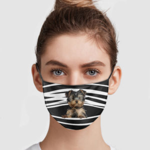 Yorkshire Terrier Stripes Face Mask