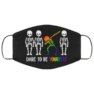 Skeleton Dabbing – Dare To Be Yourself Face Mask