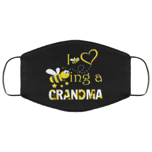 Bee Sunflower – I Love Being A Grandma Face Mask