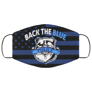 Police Back The Blue Face Mask