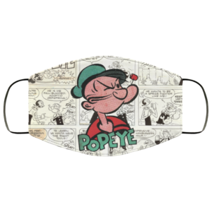 Popeye Comic Face Mask