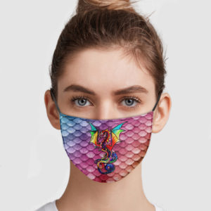 Color Dragon Face Mask