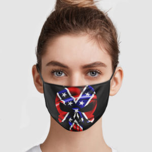 Confederate Flag Skull Face Mask