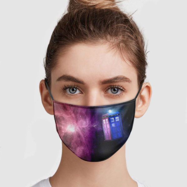 Doctor Who – Police Box Galaxy Face Mask
