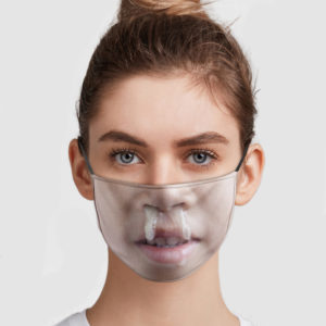 Funny Face Gross Snot Nose Kid Face Mask