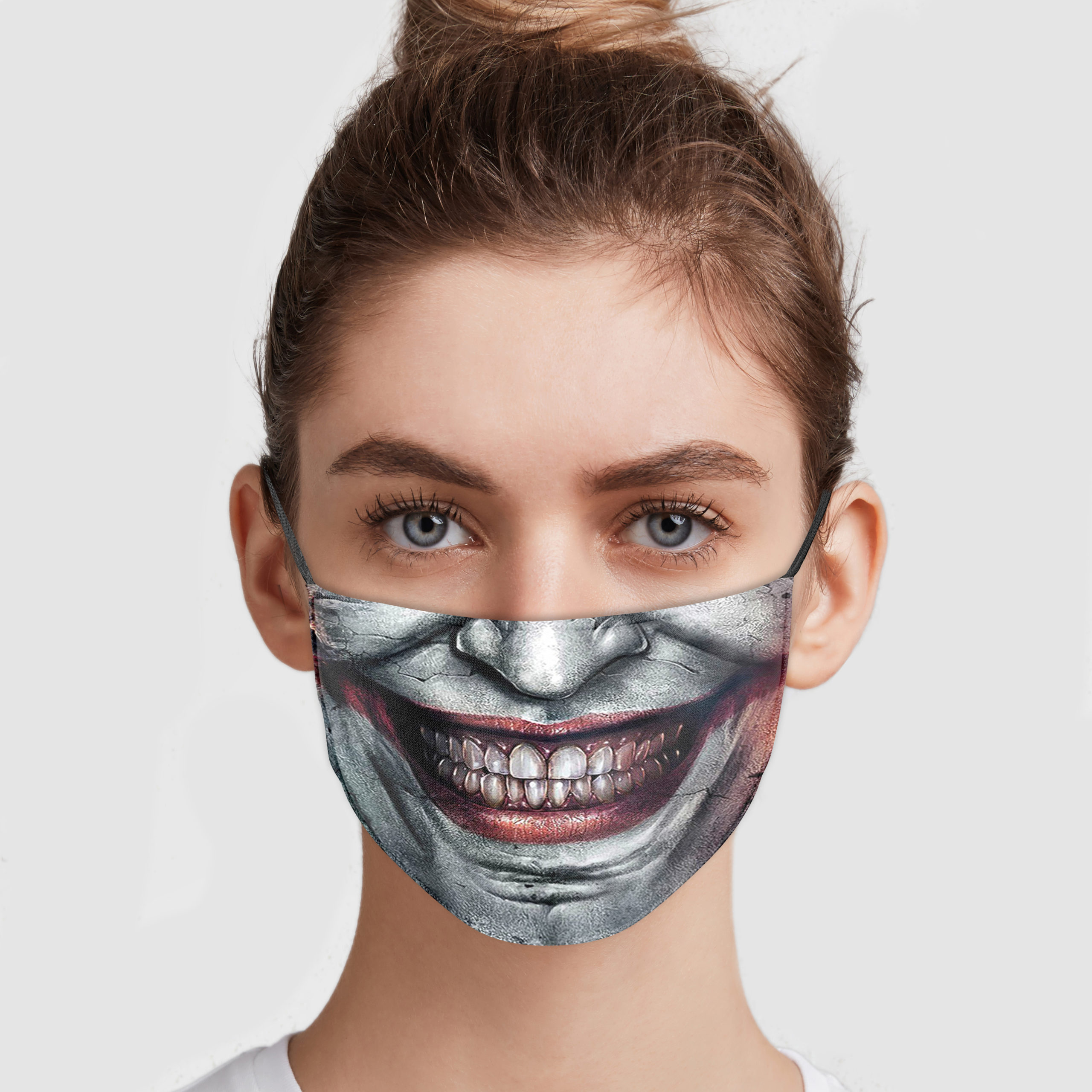 molecuul Hen Blind Joker Smile Face Mask | Allbluetees.com