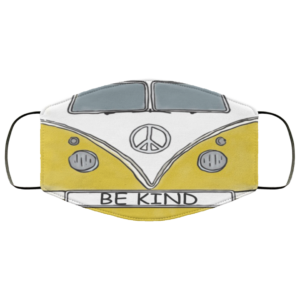 Hippie Car Be Kind Face Mask