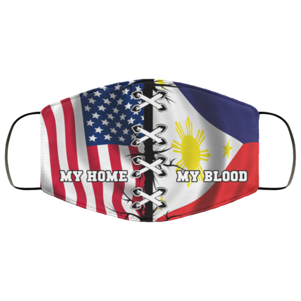 America Is My Home – Philippines Is My Blood Face Mask