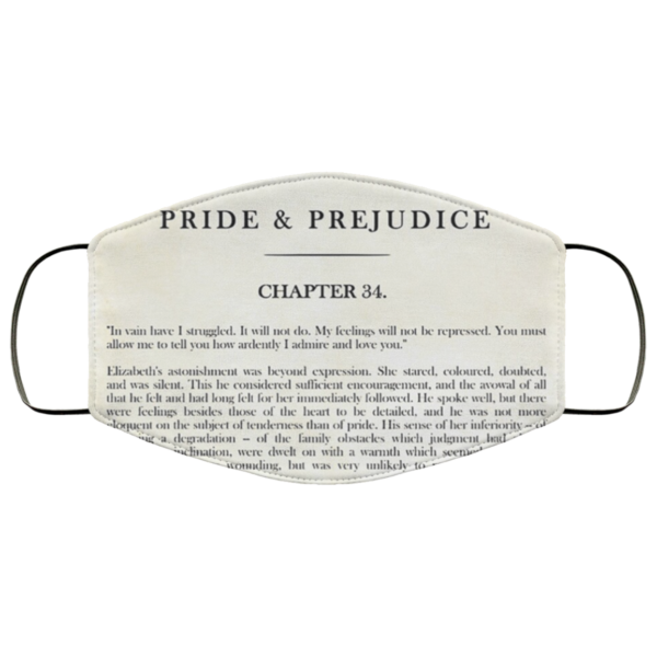 Pride And Prejudice Chapter 34 Face Mask