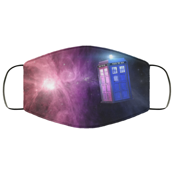 Doctor Who – Police Box Galaxy Face Mask