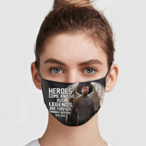 Black Panther – Heroes Come And Go But Legends Are Forever Face Mask