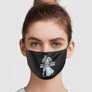 Ruth Bader Ginsburg – The Resistance Never Dies Face Mask