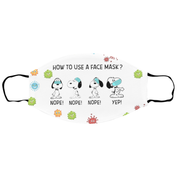 Snoopy – How To Use A Face Mask Face Mask