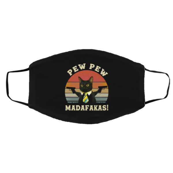 Cat Guns Vintage – Pew pew Madafakas Face Mask