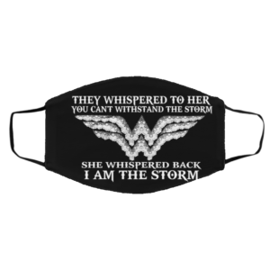 RBG Wonder Woman – She Whispered Back I Am The Storm Face Mask