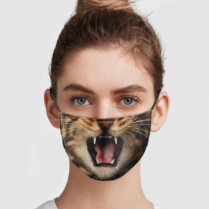 Angry Cat Face Mask