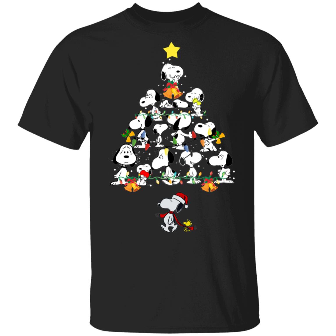 Snoopy Christmas Tree Shirt, Hoodie, Sweatshirt - Allbluetees - Online ...