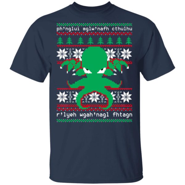 Cthulhu Cultist Christmas Sweater - Allbluetees - Online T-Shirt Store ...