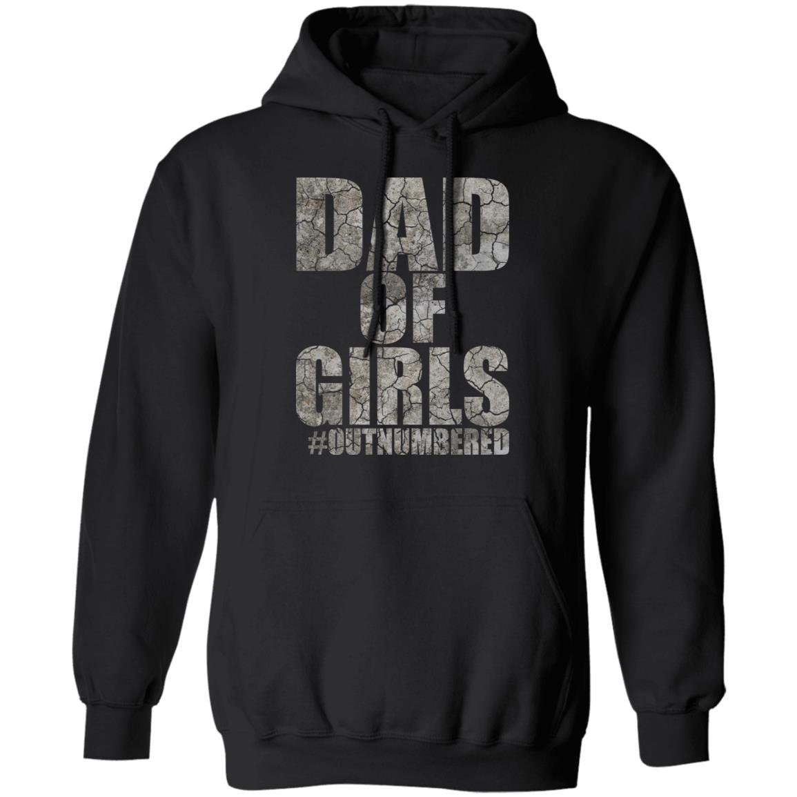 Dad Of Girls Out Numbered Happy Fathers Day Shirt Gift For Dad Shirt ...
