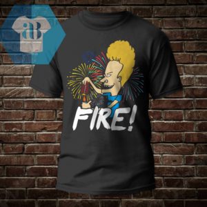 Beavis Fire Firework 4th Of July Shirt