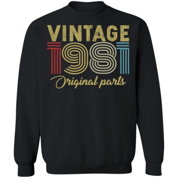 Vintage 1981 Original Parts 40th Birthday Shirt | Allbluetees.com