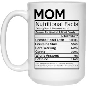 Mom Nutritional Facts Mugs