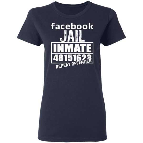 Facebook Jail Inmate 48151623 Repeat Offender Shirt