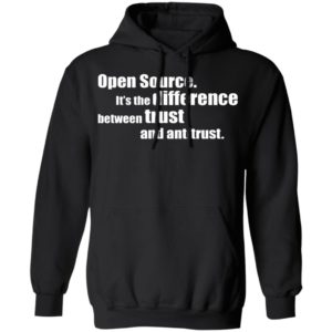 Open Source It’s The Difference Between Trust And Antitrust Shirt
