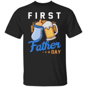 Baby Bottles And Beer – First Father’s Day Shirt