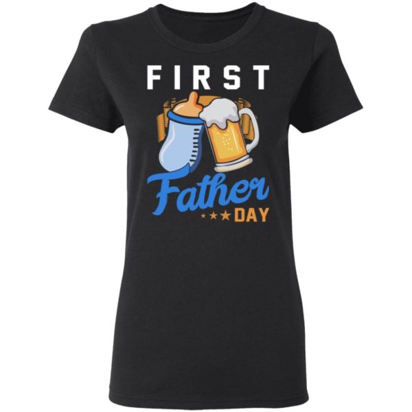 Baby Bottles And Beer – First Father’s Day Shirt