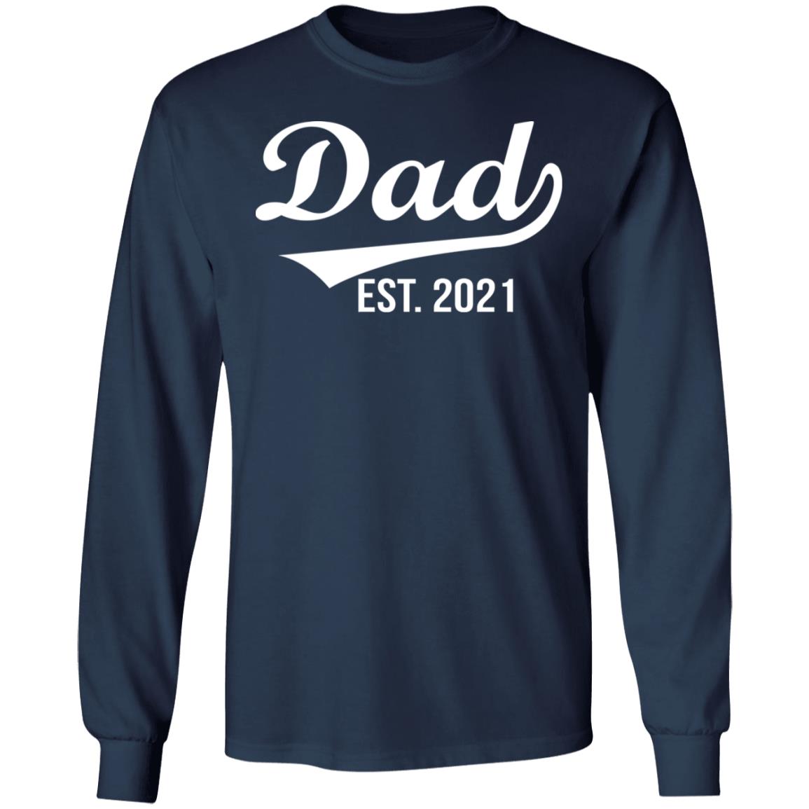 Dad Est 2021 Shirt | Allbluetees.com