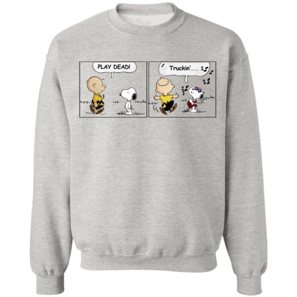 Snoopy And Charlie Brown – Play Dead Truckin’ Shirt