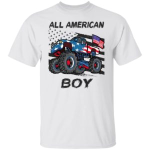Kids Monster Truck All American Boy Shirt